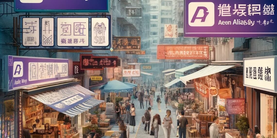 Alipay+ logo displayed in Hong Kong's retail stores