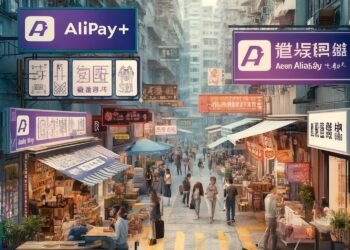 Alipay+ logo displayed in Hong Kong's retail stores