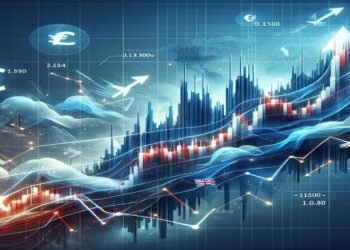 A dynamic graph showing EUR/USD exchange rate trends
