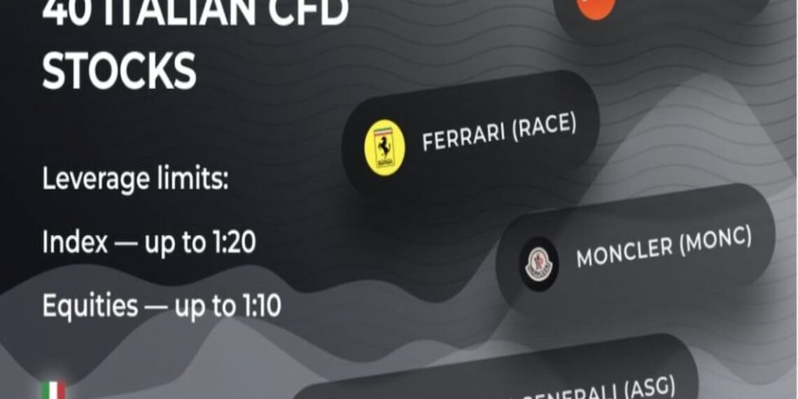 ドゥカスコピーが40銘柄のイタリア株をCFDに追加。多様な投資機会を提供。イタリア株取引の詳細はこちら。
