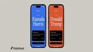 米ネオブローカーのロビンフッドが米大統領選向けのイベント契約を提供開始。リアルタイムで選挙結果を予測し。